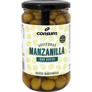 Aceitunas Manzanilla con Hueso 330 Gr