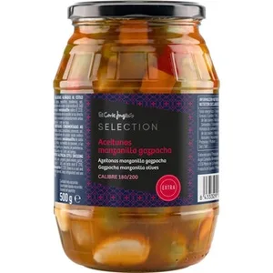 Aceitunas Manzanilla Gazpacha  el Corte Ingles Selection 500 G