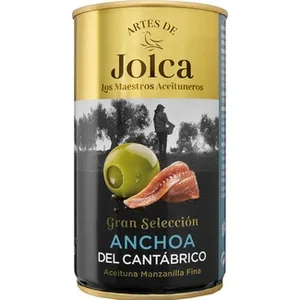 Aceitunas Manzanilla Rellenas de Anchoa del Cantábrico sin Gluten Artes de Jolca