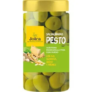 Aceitunas Manzanilla Salsaliñadas Pesto 240 Gr
