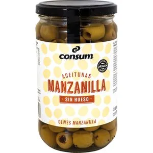 Aceitunas Manzanilla sin Hueso 270 Gr