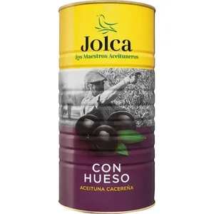 Aceitunas Negras con Hueso Variedad Cacereña  Jolca 750 G