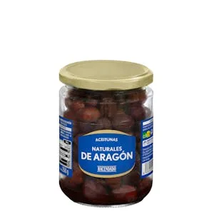 Aceitunas Negras Naturales de Aragón Hacendado 0.25 KG