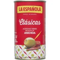 Aceitunas Rellenas de Anchoa la Española, Lata 160 G