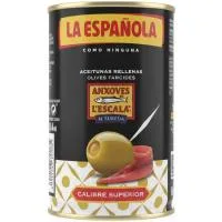 Aceitunas Rellenas de Anchoas L'escala la Española, Lata 130 G