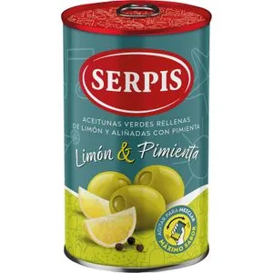 Aceitunas Rellenas Limón y Pimienta 130 Gr