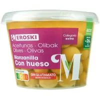 Aceitunas Sabor Manzanilla Eroski, Tarrina 300 G
