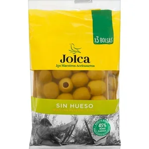 Aceitunas Verde Manzanilla Fina sin Hueso Pack 3 Jolca