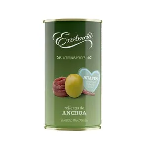 Ybarra Aceitunas Verdes Manzanilla Rellenas de Anchoa Ybarra Lata de 150 G.