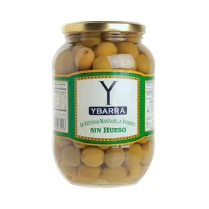 Ybarra Aceitunas Verdes Manzanilla con Hueso Ybarra Bote de 500 G.