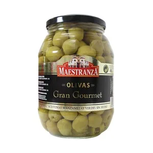 Maestranza Aceitunas Verdes Manzanilla sin Hueso Maestranza Gran Gourmet Bote de 450 G. 525 G