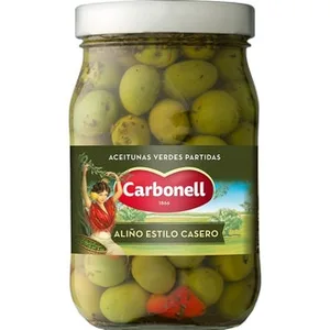 Aceitunas Verdes Partidas Aliño Estilo Casero Carbonell