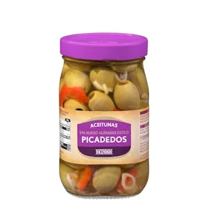 Aceitunas Verdes Picadedos sin Hueso Hacendado Aliñadas 0.71 KG