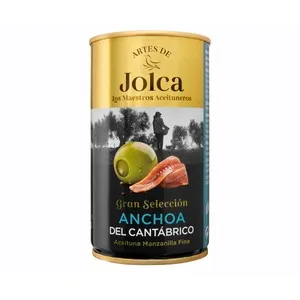Jolca Aceitunas Verdes Rellenas de Anchoa del Cantábrico Lata de 150 G.