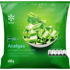 Acelgas en Hojas en Porciones el Corte Ingles