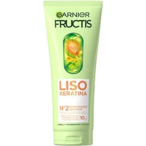 Acondicionador Liso Keratina Complejo Alisador con Keratina Vegetal y Aceite de Argán Fructis
