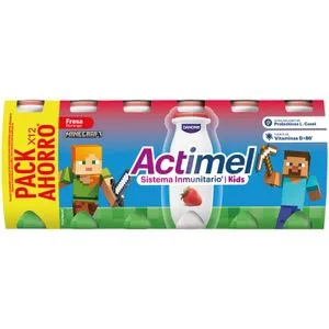 Actimel Actikids Sabor Fresa Pack 12 Ud. 12 X 100 Gr