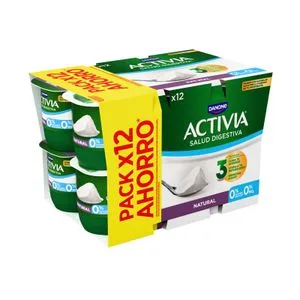 Activia 0% Natural Bífidus Desnatado 12 X 120 Gr