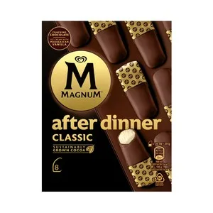Magnum After Dinner Classic de Frigo Helado de Vainilla Cubierto de Chocolate con Leche 8 X 35 Ml. 285 ML