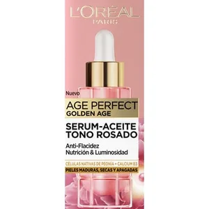 Age Perfect Golden Age Sérum-aceite Tono Rosado Anti-flacidez Nutrición & Luminosidad para Pieles Maduras, Secas y Apagadas L'oreal
