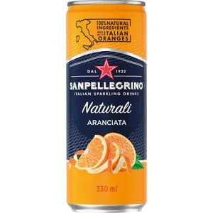 Agua con Gas Naranja Lata 0,33 L