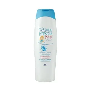 Gotas Frescas Agua de Colonia Concentrada y Baja en Alcohol, de Aroma Suave y Duradero Gotas Frescas Baby 750 Ml.