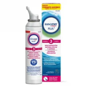 Agua de Mar Hipertónica en Spray Fuerza Fuerte 3 Rhinomer Plus 200 Ml.