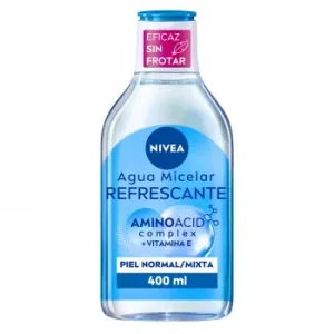 Agua Micelar Desmaquillador Todo en Uno para Piel Normal y Mixta Micellair Nivea 400 Ml.