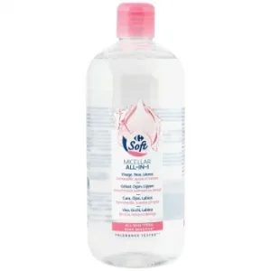 Agua Micelar Desmaquillante Carrefour Soft 500 Ml.