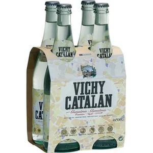 Agua Mineral con Gas Pack 4 (envase de Vidrio) Vichy Catalan 50 CL