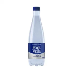 Agua Mineral con Gas Font Vella 50 Cl.
