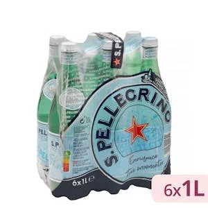 Agua Mineral con Gas Grande San Pellegrino 6 L