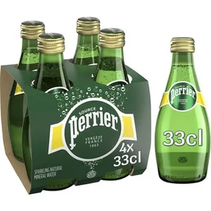 Agua Mineral con Gas Pack 4 (envase de Vidrio) Perrier