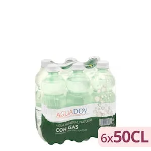 Agua Mineral con Gas Pequeña Aguadoy 3 L