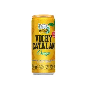Vichy Catalan Agua Mineral con Gas Sabor Naranja Lata de 33 Cl. 330 ML