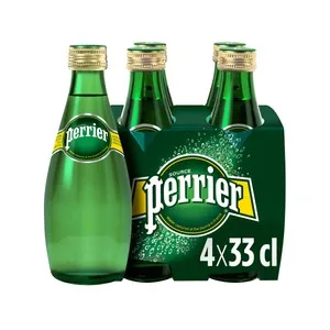 Perrier Agua Mineral con Gas Pack de 4 Uds.x 33 Cl. 1320 ML