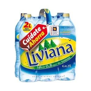 Fuente Liviana Agua Mineral Pack de 6 Uds. de Botellas de 2 L. 12000 ML