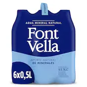 Agua Mineral Font Vella Pack 6 X 500 Ml