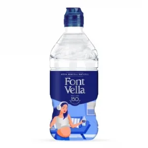 Agua Mineral Font Vella Tapón Deportivo 75 Cl.