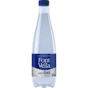 Agua Mineral Natural con Gas Font Vella