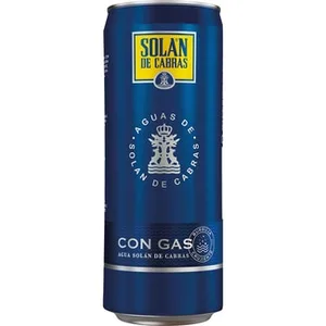 Agua Mineral Natural con Gas Solan de Cabras