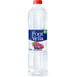 Agua Mineral Natural con Toque de Sabor Frutos Rojos 0% Azúcares  Font Vella 1.15 L