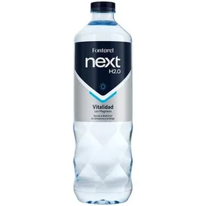Agua Mineral Natural Alcalina con Ph 9+  Fontarel Next H2.0 1 L