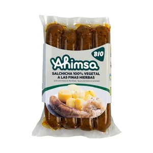 Ahimsa Salchichas Vegetales Ecológicas a las Finas Hierbas 230 G.
