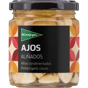 Ajos Aliñados en Vinagre  el Corte Ingles 150 G