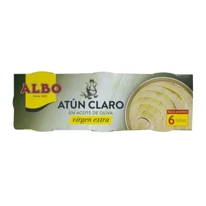 Albo Atún Claro en Aceite de Oliva Virgen Extra 6 Uds. X 48 G. 288 G