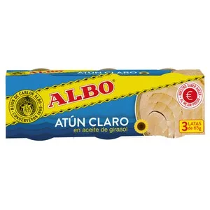 Albo Atún en Aceite de Girasol, en Conserva 3 Uds X 48 G. 144 G