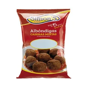 Simon´s Food Albóndigas Caseras Mixtas (vacuno - Cerdo), Ultracongeladas Simon´s Food 1 Kg. 1000 G