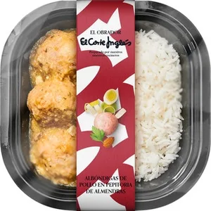 Albóndigas de Pollo en Pepitoria de Almendras el Obrador el Corte Ingles