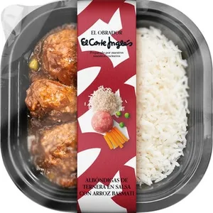Albóndigas de Ternera en Salsa con Arroz Basmati el Obrador el Corte Ingles